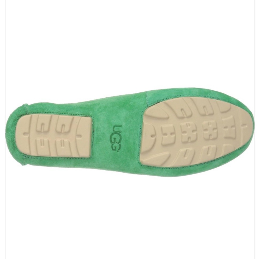 UGG Milana Water Resistant Suede Loafers in Verde - Picture 3 of 9